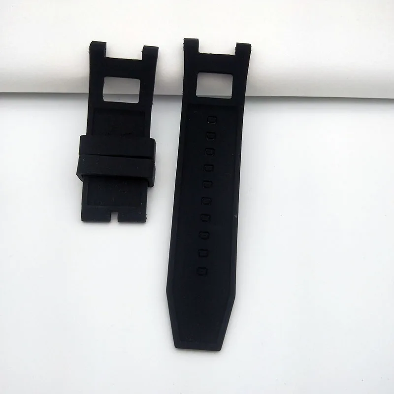 28mm Black Comfortable Silicone Watch Strap Replacement Bracelet for Invicta Subaqua Noma III 50mm watchband Waterproof Belt