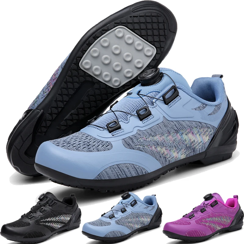 

Крытая и уличная велосипедная обувь с резиновой подошвой для мужчин и женщин, дышащие велосипедные кроссовки на резиновой подошве, уличная велосипедная обувь