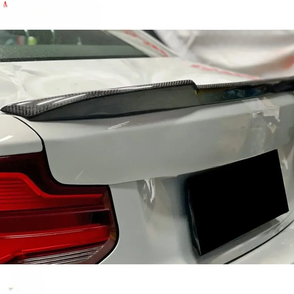 CS Style Carbon Fiber Rear Spoiler For BMW F87 M2 M2C Trunk Wing