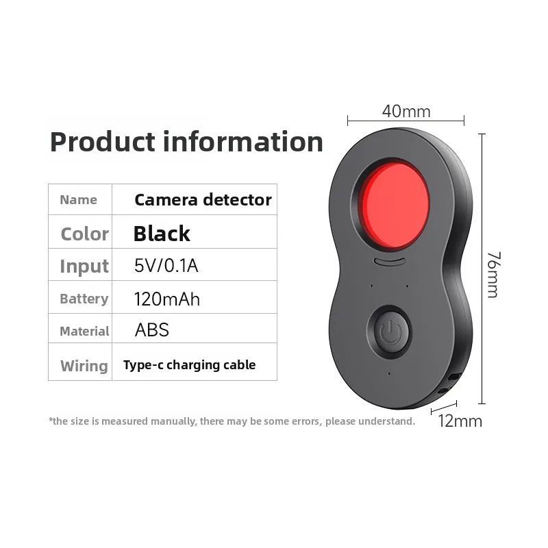 Camera Detector Hotel Anti-privacy Infrared High-precision Detector Wireless Signal Camera Detection