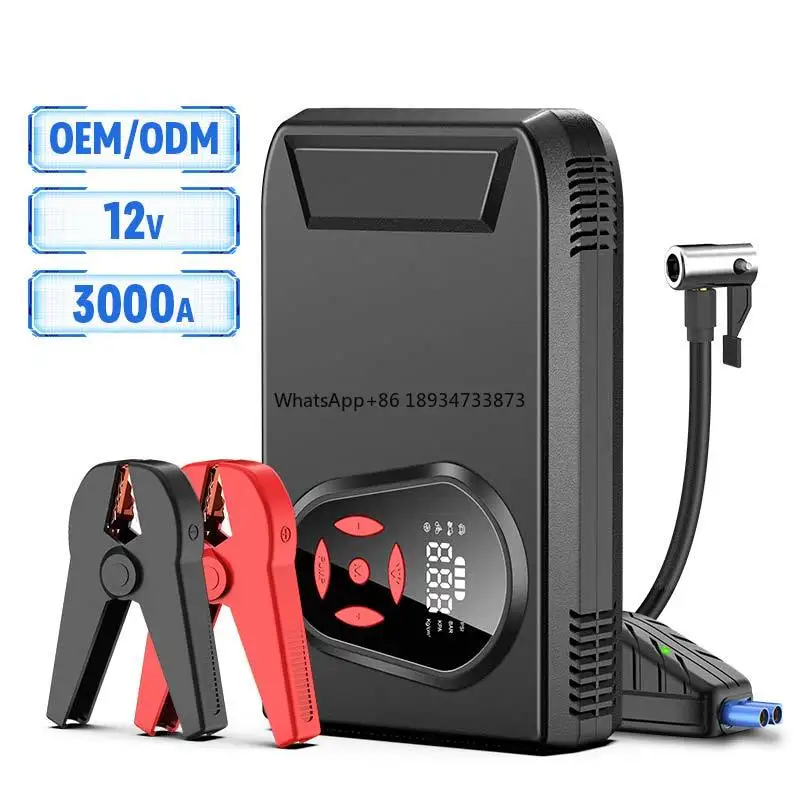 Hot Sale Good Quality Car Jump Starter for 12V Vehicle Multi Function Power Bank for Car Smartphone Electronic