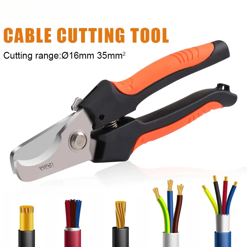 

YE-205/205A cable cutter stripper 24mm2/38mm2 pliers industrial level cutter ability diameter 10mm/16mm 5CR13 steel tools