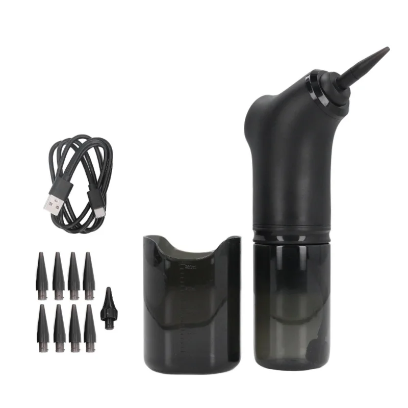 

Electric Ear Wax Removal Kit Water Powered Automatic 4 Pressure Modes Ear Irrigation Flushing System With 10pcs Nozzles For