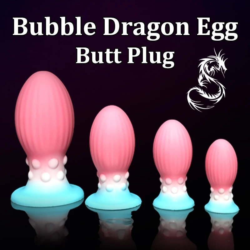 3 Style Luminous Dragon Egg Huge Anal Ball Dildo Big Butt Plug Anal Dilator Butt Training Expansion Adult Sex Toys For Women/Men - view 3