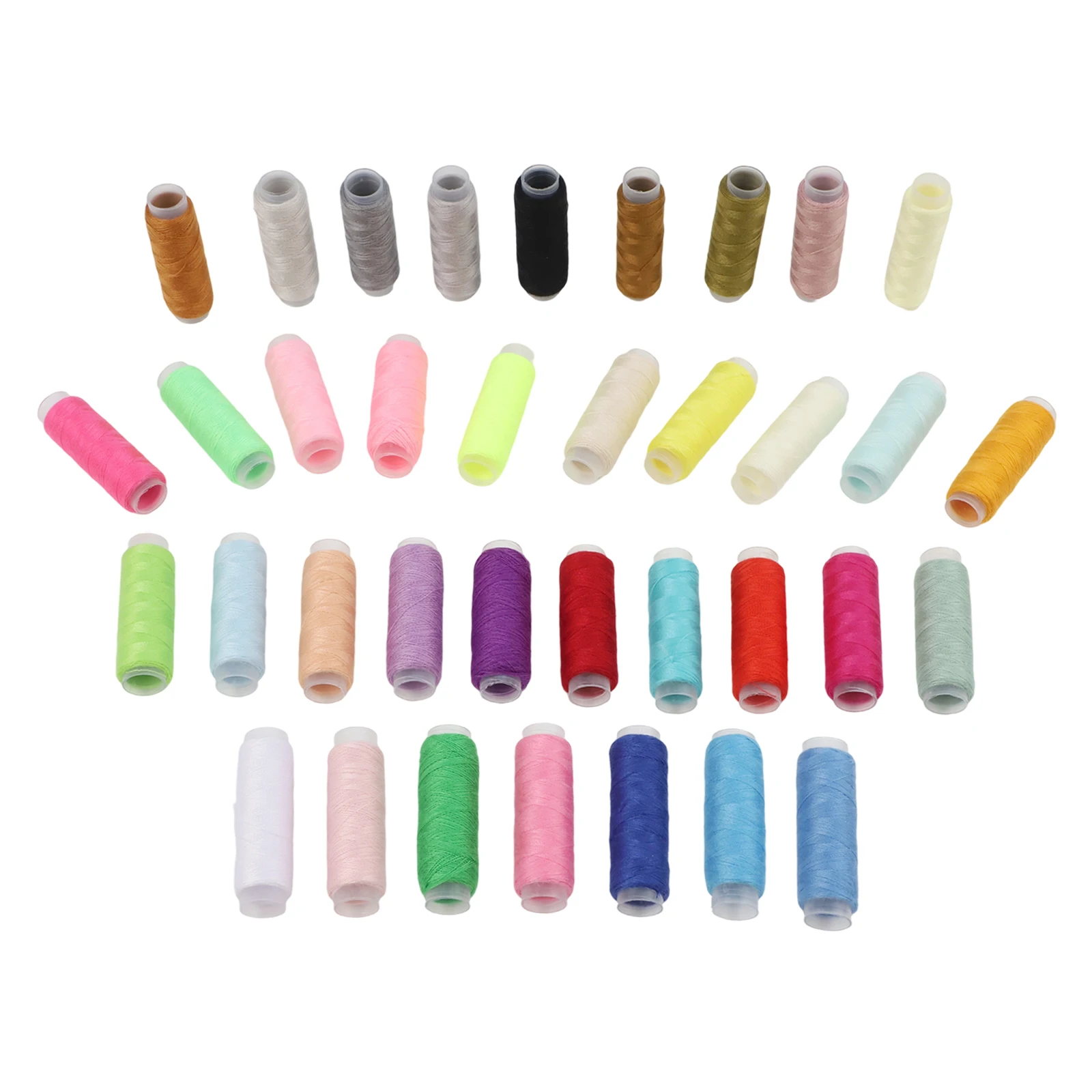 

36pc Silk Thread Spools Set Designed for Embroidery Tailoring and Jewelry Crafting with Long Lasting Color Fastness