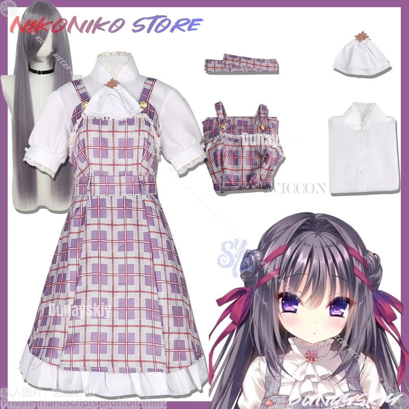 Kanzaki manami cosplay galgame manakashi no yuri wa akaku somar anime traje kawaii jk uniforme escolar vestido adorável dia das bruxas