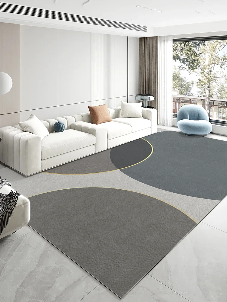 HD-Modern Geometric Floor Rug – Extra Long Living Room Bedroom Runner, Under Sofa Coffee Table Carpet