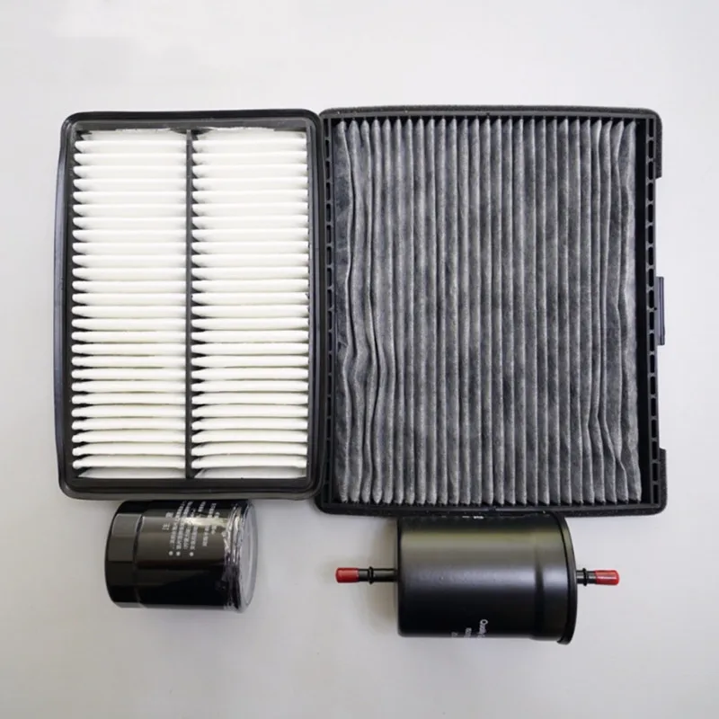 air filter +cabin air condition filter + fuel + Oil filter for JAC J6 J5 heyue