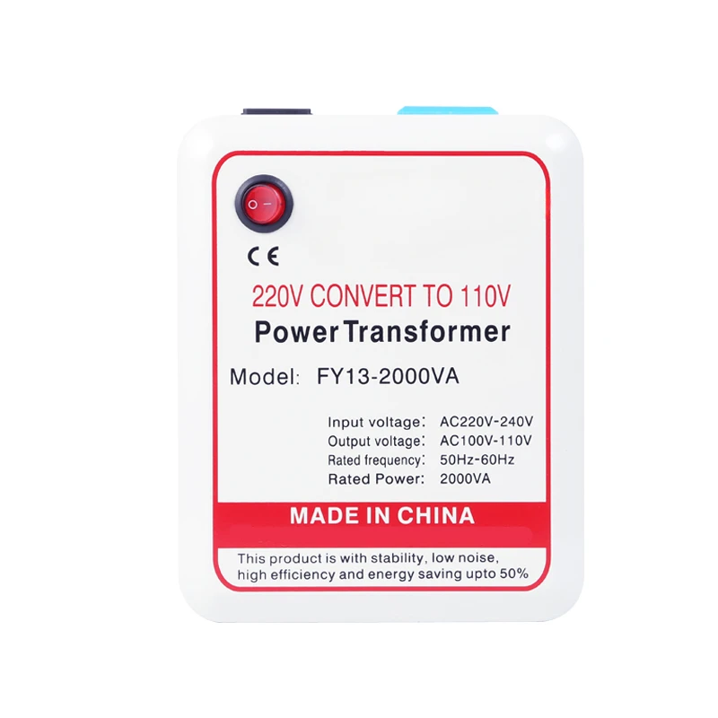 

Household appliances 220v convert to 110v step down electrical power 2000w voltage transformer