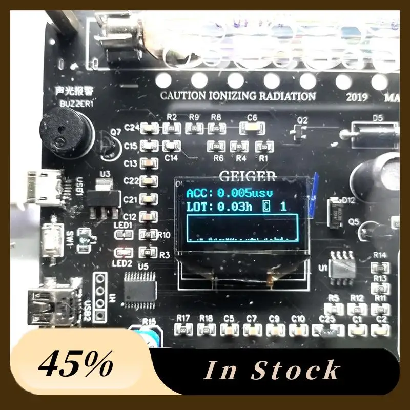 

DIY Geiger Counter Kit Assembled Module Nuclear Radiation Detector X Γ Β Rays Detecting OLED Display Radiation Tester Durable