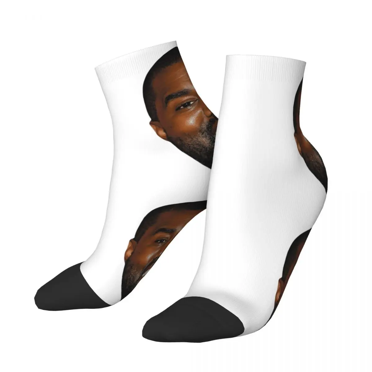 Funny Kanye West Meme Men's Crew Socks Unisex Fun 3D Printed Dress Socks