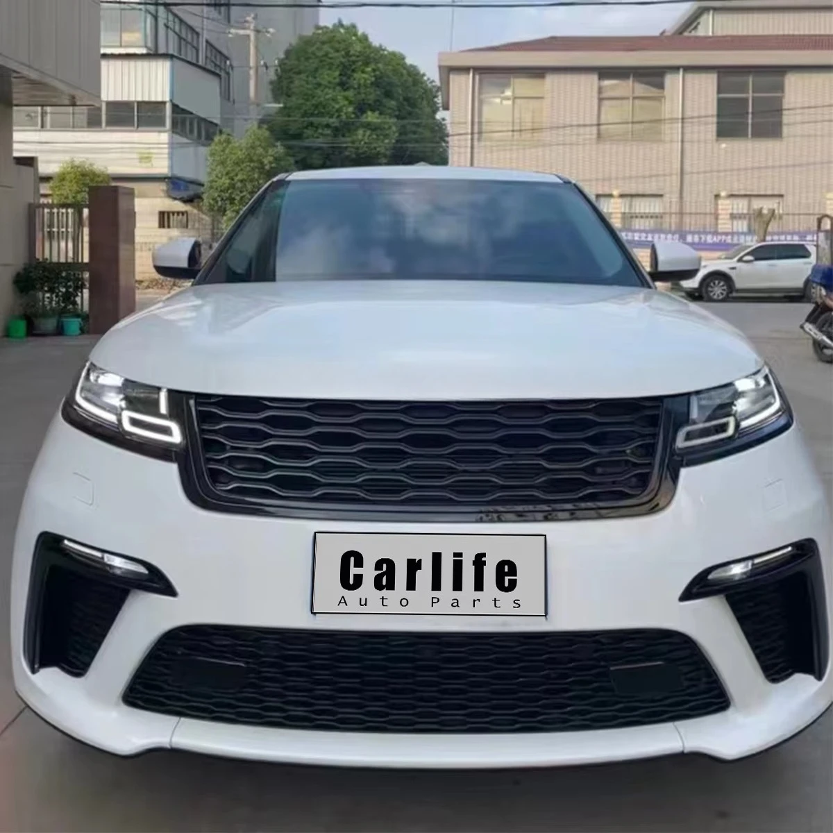 Modified to SVA Model Body Kit Front Bumper Grill PP Plastic for  Velar 2017-2023.