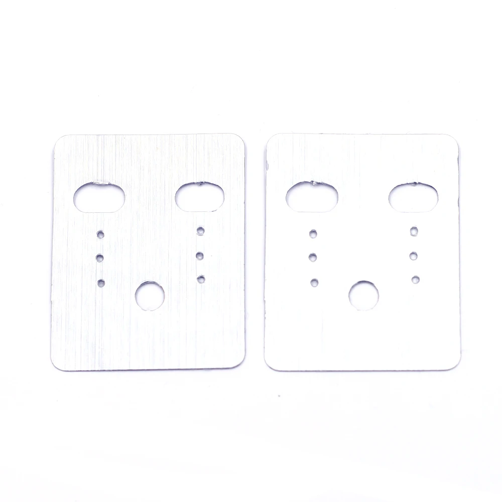1000Pcs Wholesale Silver Tone Plastic Fashion Jewelry Ear Hooks Earrings Display Cards 48x38mm