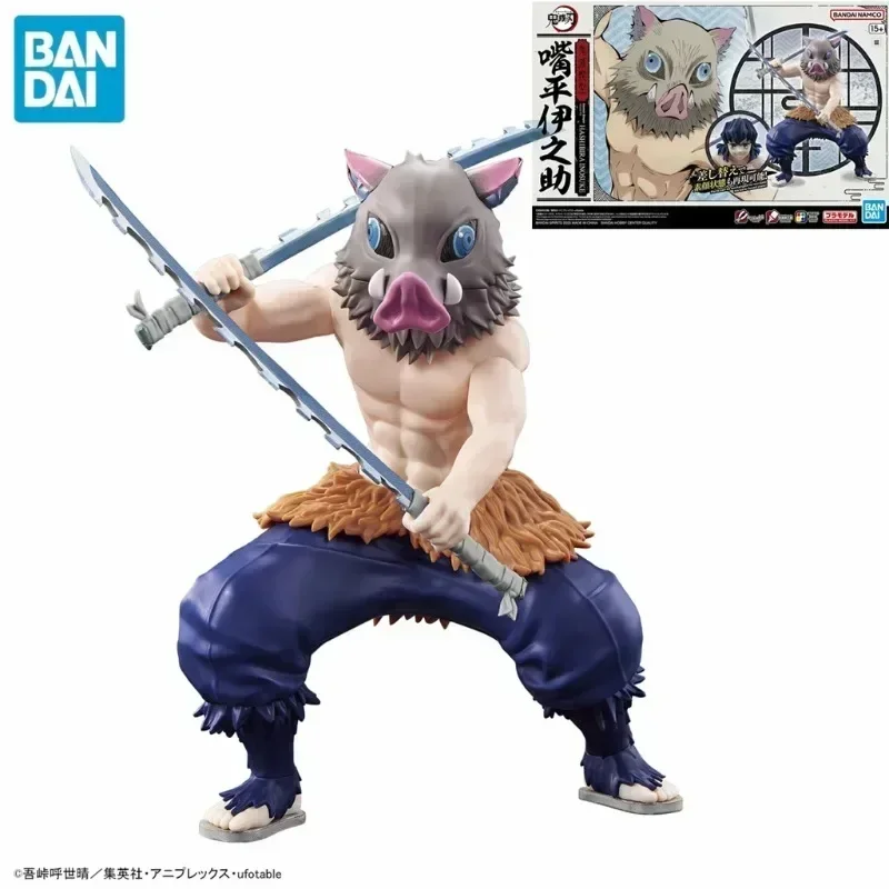 

В наличии оригинальная фигурка Bandai, стандартная фигурка Demon Slayer Inosuke Hashihira, замена головы, аниме, экшн-фигурка, сборные игрушки