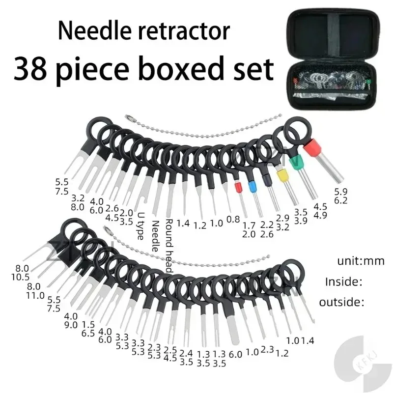 Car Terminal Removal Repair Tools Electrical Wiring Crimp Connector Pin Extractor Kit Keys Automotive Plug Pullers