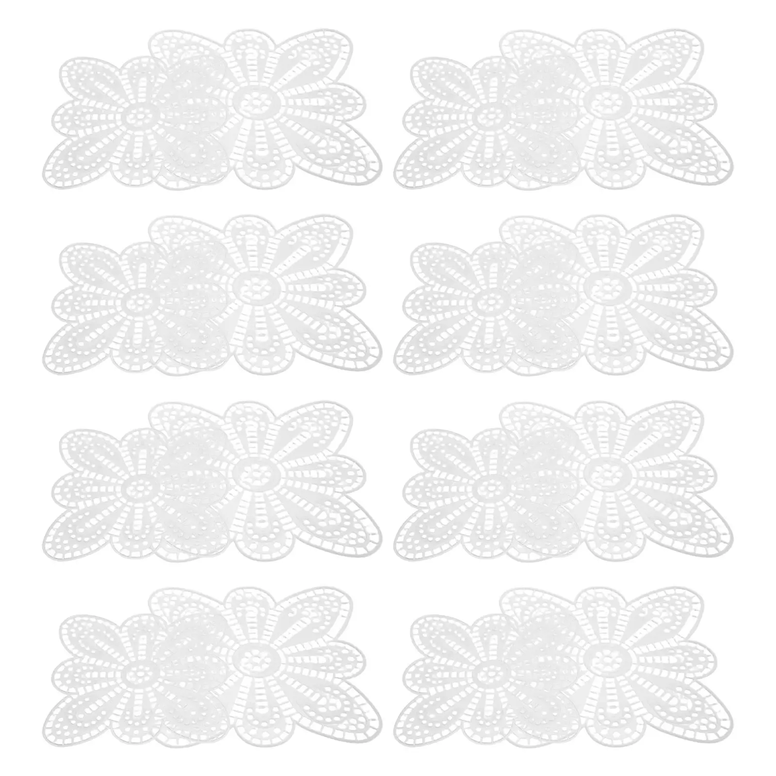 16Pcs Plastic Mesh Canvas Sheets for Handbags Petal Shape DIY Embroidery Crafting Mesh Flexible Waterproof Plastic Craft Canvas