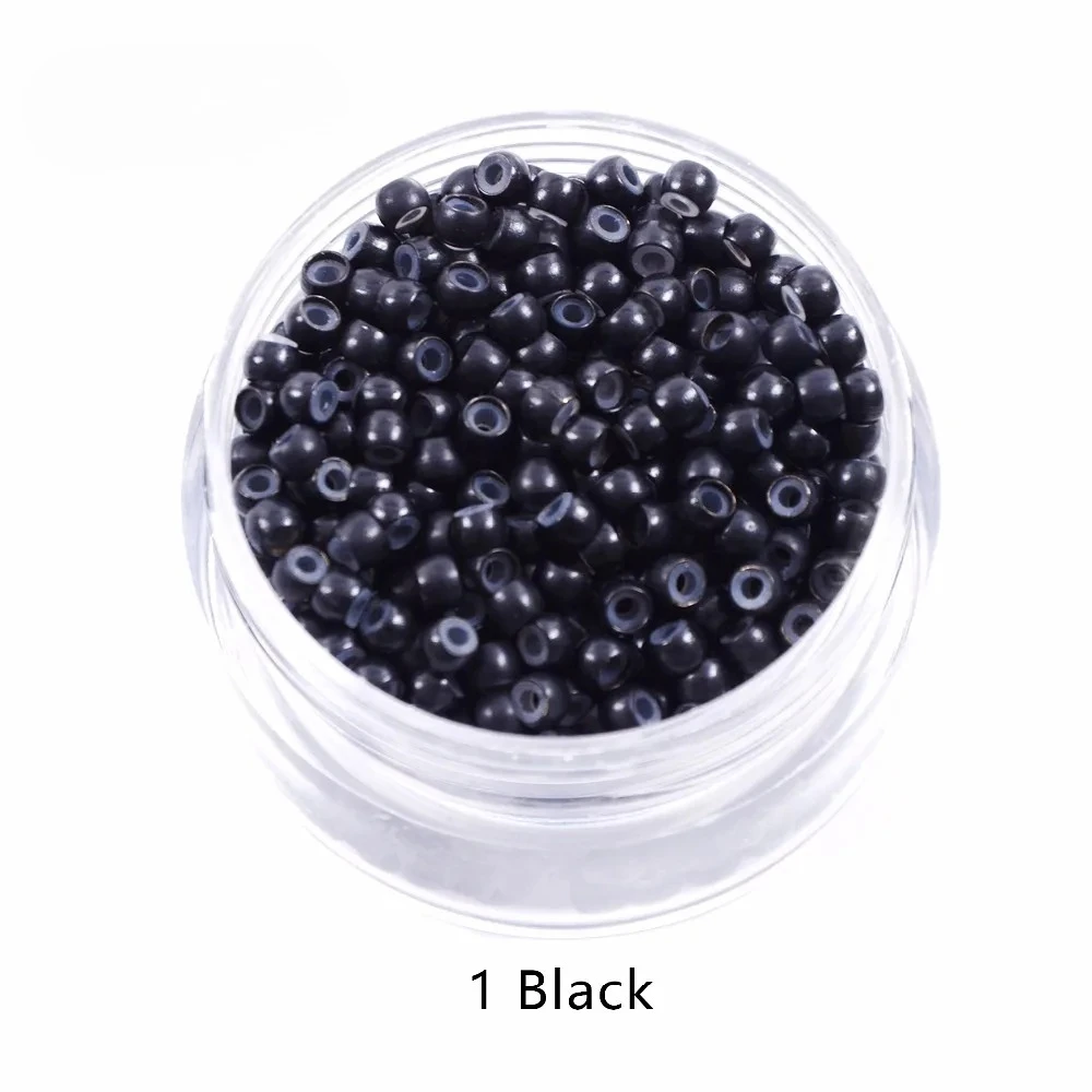 

200 шт./500 шт. 3,0 мм силиконовые нано-кольца медные кольца с силиконовой подкладкой бусины для волос кольца для волос инструменты для наращивания волос