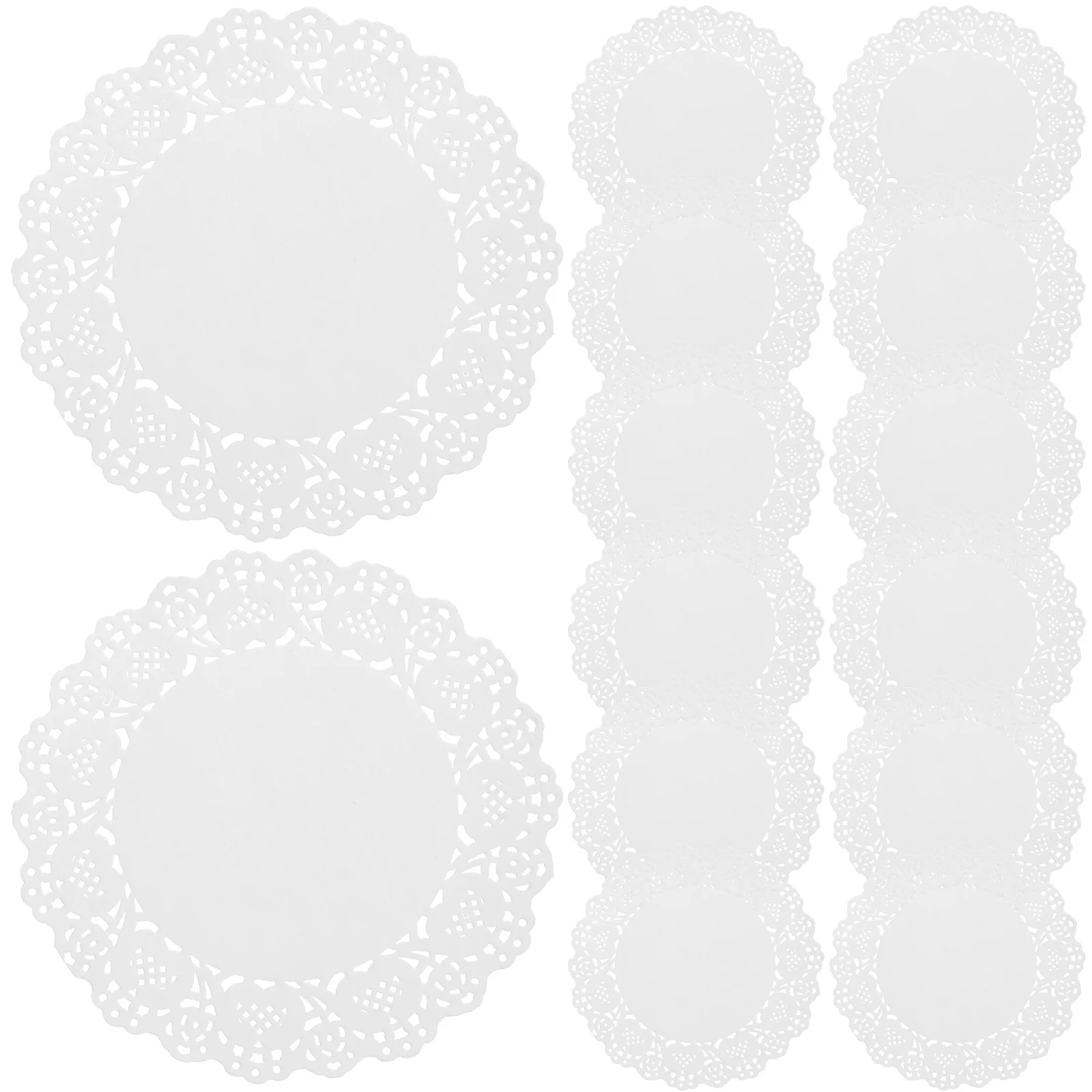 

200pcs Lace Paper Placemats Hollow Design Disposable Baking Sheets For Cake Dessert Tray Kitchen Wedding Bbq Grease Absorb Paper