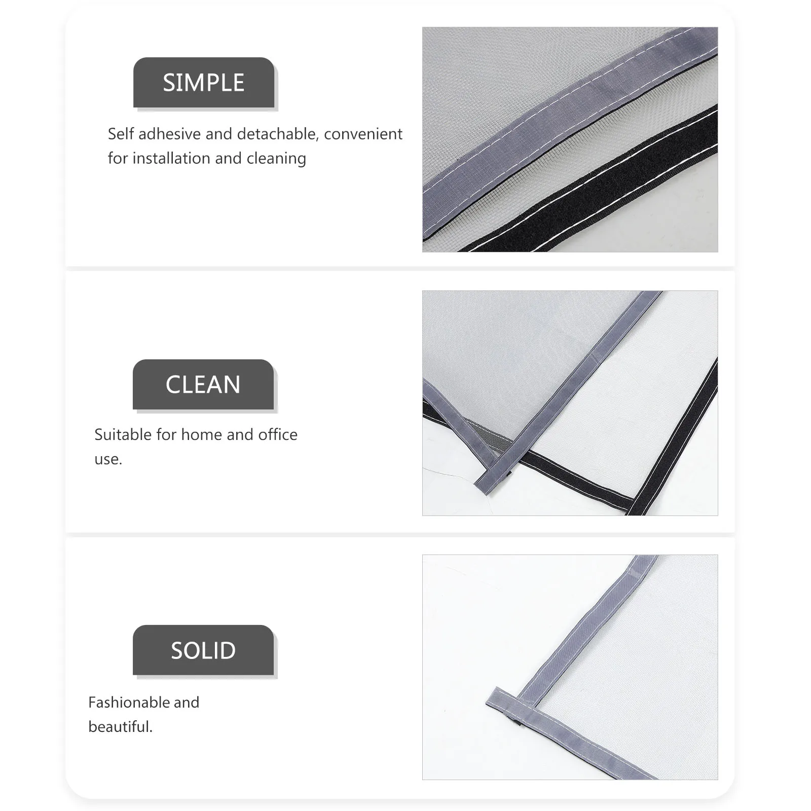 

Self Adhesive Mosquito Screen Window Net 60x80cm Gray Detachable Reusable Mesh Screens House Windows Prevent Bugs Fly Hardware