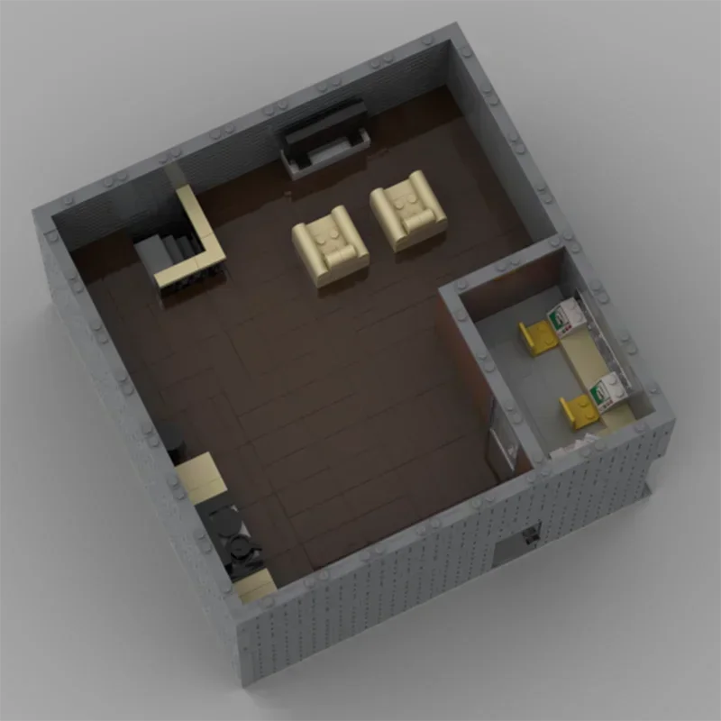 Fire Fighting Moc Building Blocks Fire Station City Street View Technical Bricks DIY Assembly Construction Toys For Holiday Gift