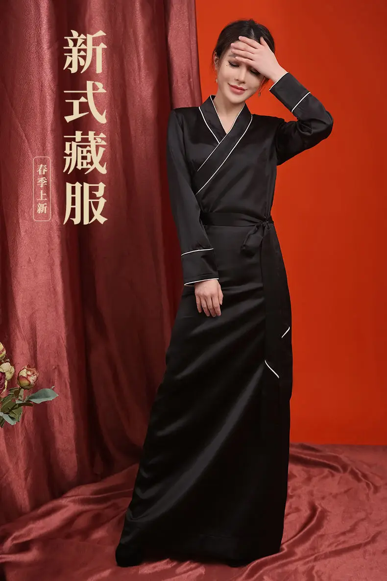 

New Tibetan Guozhuang National Style Lhasa Clothing Bola Skirt Girl