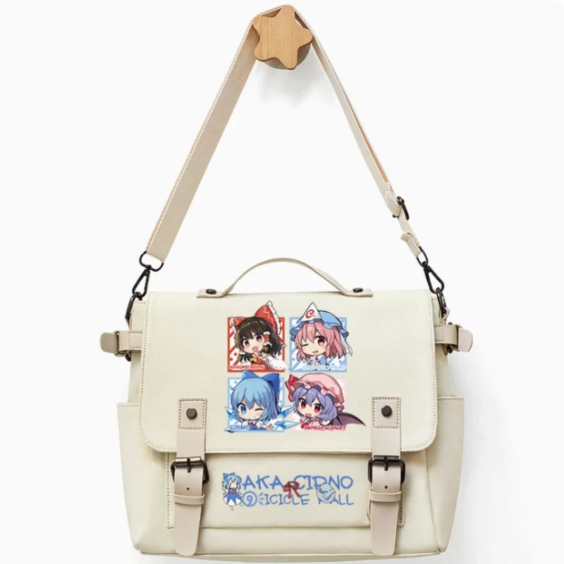 Anime Touhou Project Hakurei Reimu Cowno Bag, Unsix Fashion Casual Teenagers Crossbody, Student Messenger Bag, B314