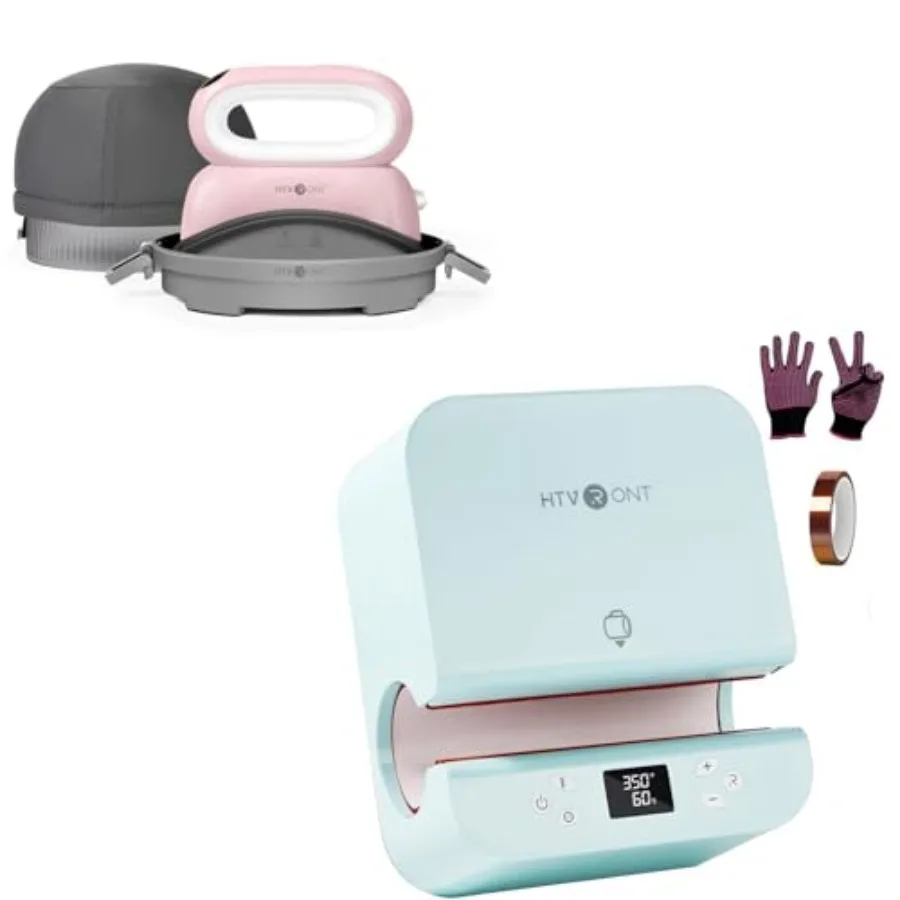 

Автоматический термопресс для стакана + пресс для шляп, розовый для кепок/шляп - профессиональный термопресс для сублимационного винила H