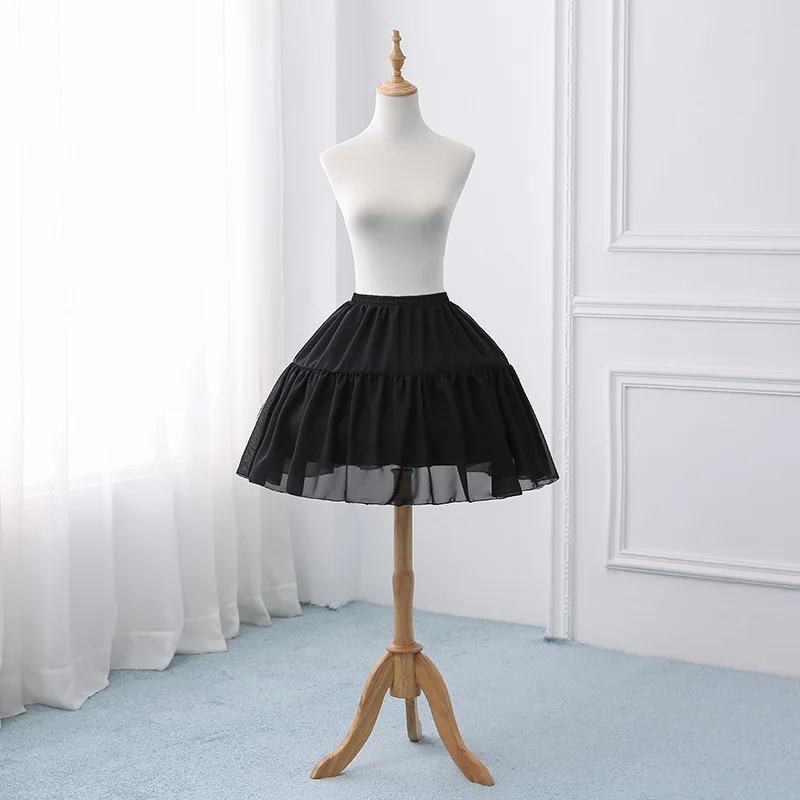 Sottoveste corte bianche per il matrimonio Lolita donna ragazza sottogonna crinolina soffice gonna a cerchio sottoveste