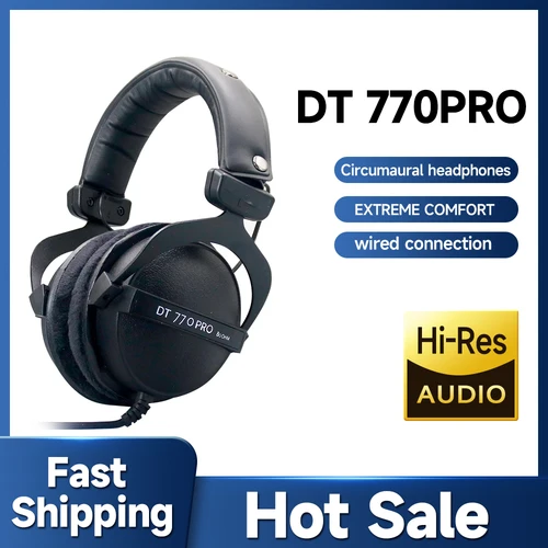 DT770 PRO Monitor de estudio cerrado 700 PRO X Auriculares con audio de alta resolución para grabación y mezcla