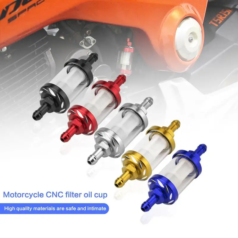 1Pc Large Universal Gasoline/ Fuel Filter For Inline Fuel Lines For Rvs Garden Machinery Scooters Motorcycles Cars