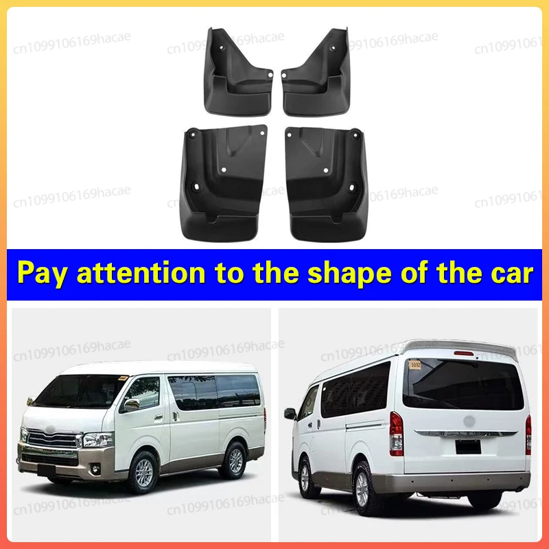 4 PCS Car MudFlaps For Toyota Hiace 2012-2018 2013 2014 2015 2016 2017 Mudguard Splash Guards Fender Auto Accessories