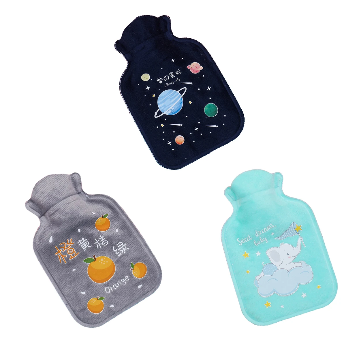 1Pc Lovely Cartoon Hand Po Warm Water Bottle Mini Hot Water Bottles Portable Hand Warmer Girls Pocket Hand Feet Hot Water Bags