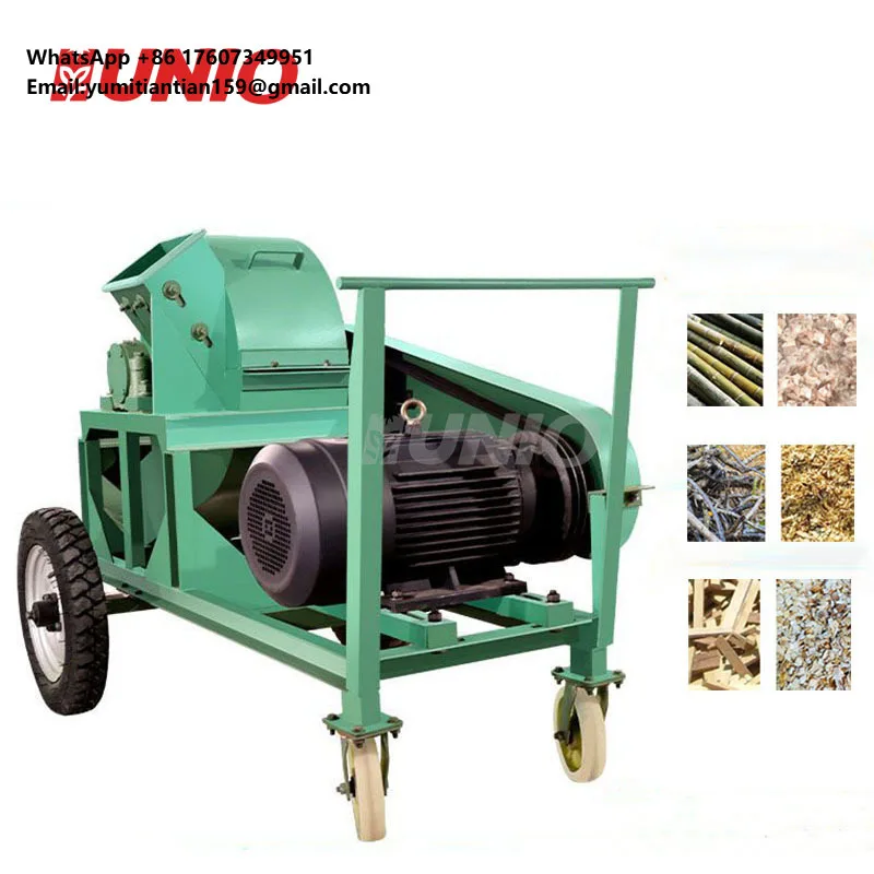High Efficiency Hot Sale Forestry Wood Crushers Double Shaft Sawdust Processing Equipment Wet and Dry Wood Crusher