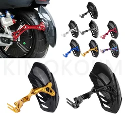 Motorcycle And Bike Adjustable Universal Imitation Carbon Fiber aluminium alloy Rear Wheel Fender Mudguard Extender Accessories