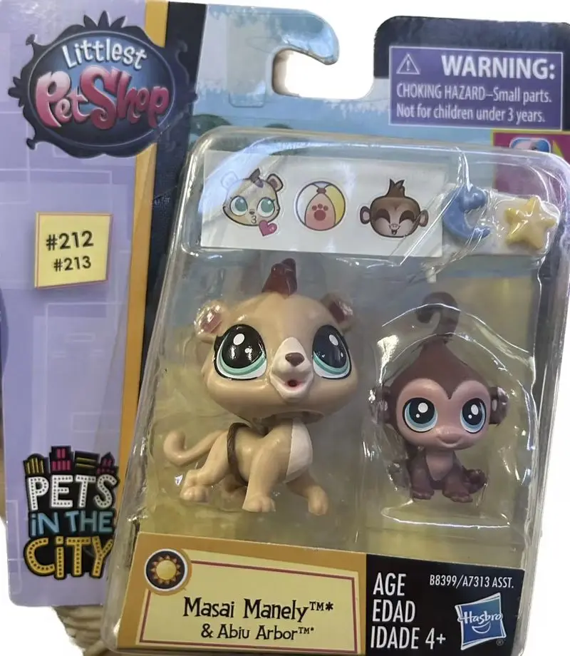 Hot Original Hasbro Littlest Pet Shop Action Figures Cute Cartoon Animal Model Toys Big Eyed Pet Doll Children Collectible Toys