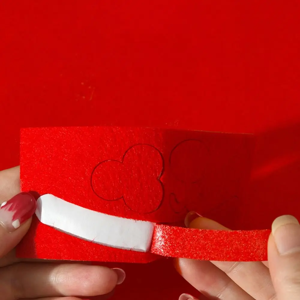 Dessin animé noël poinçon aiguille ensemble bonhomme de neige père noël à la main laine peinture wapiti cerf broderie laine dessin broderie