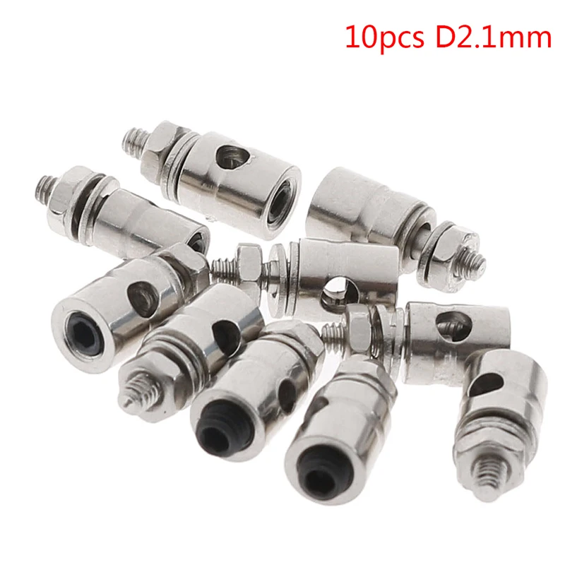 10Pcs 2,1mm/1,8mm/1,3mm/1,1mm RC Flugzeug Boot Gestänge Linkage Stopper Servo anschlüsse Einstellbar Durchmesser Hubschrauber Rc Boot