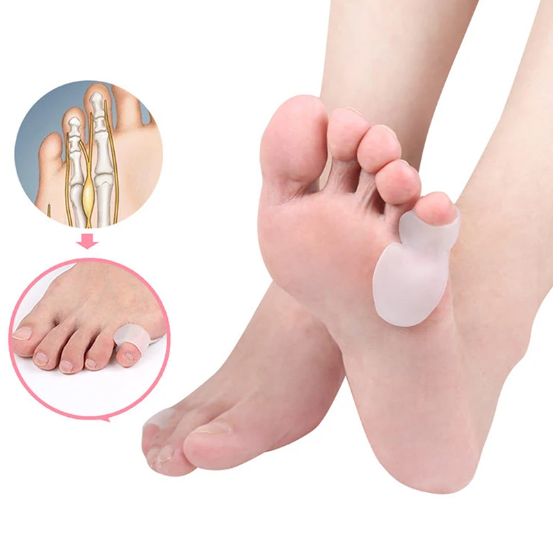1 par de protectores ortopédicos para dedos del pie, separador interfalangeal, herramientas para el cuidado de los pies