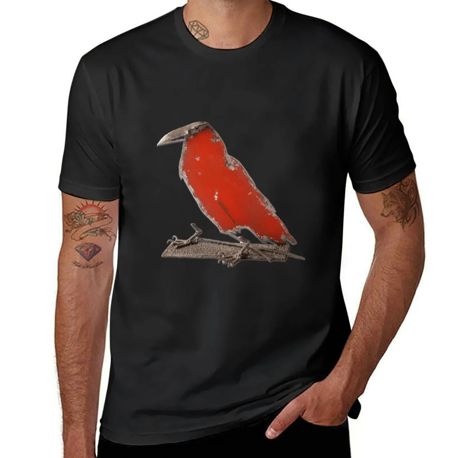 The Red Bird T-Shirt plus sizes oversized big and tall t shirts for men