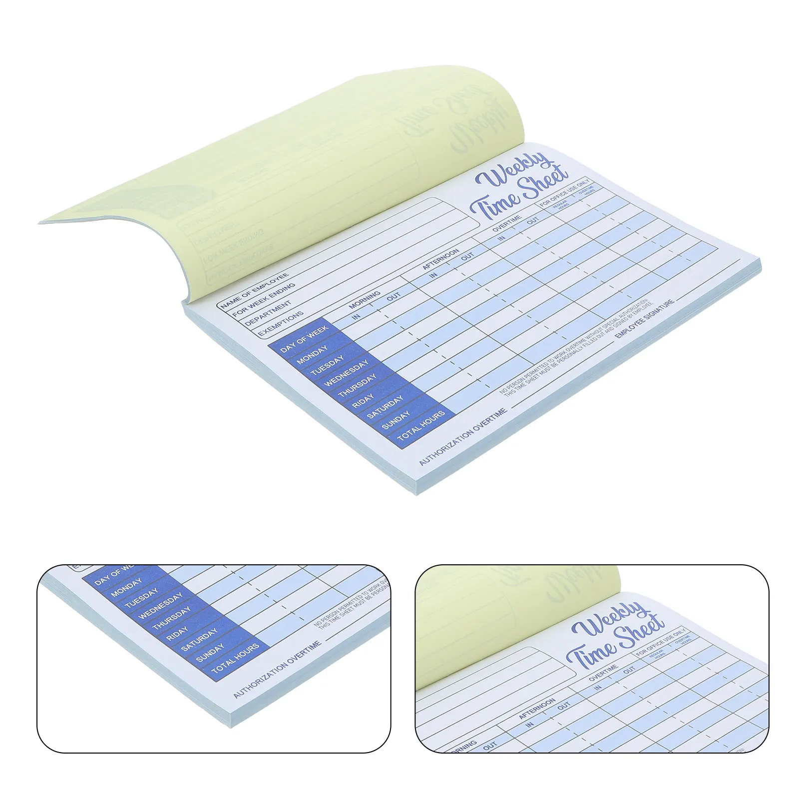 

Daily Employee Attendance Planner Log Book Undated 7-Day Office Staff Tracking Register for Hr Work Hours Documentation