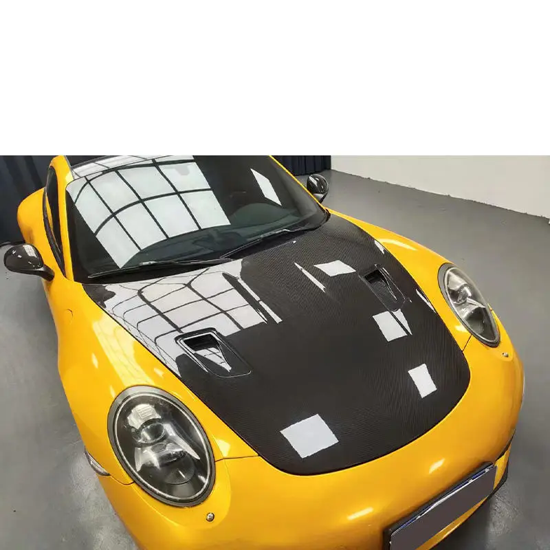 

Капот из сухого карбона с вентиляцией для Porsche 911 991.1 991.2, после практического тестирования на автомобиле