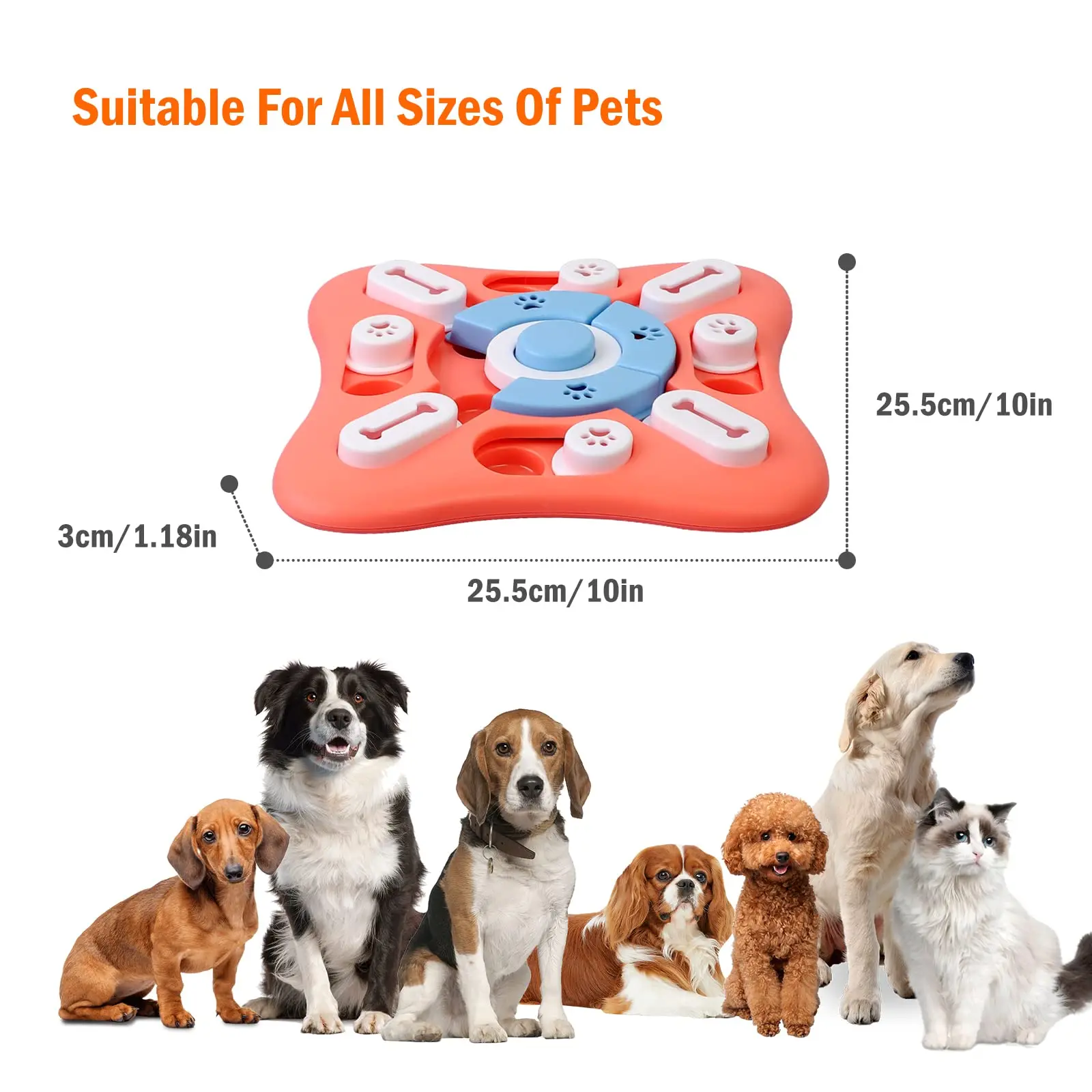 Puzzle Dog Toy Slow Feeder Leak Hide Seek Game Training Dog Intelligence Pet Puzzle Toy Puppy IQ Dispenser Anti Slip Pet Bowl