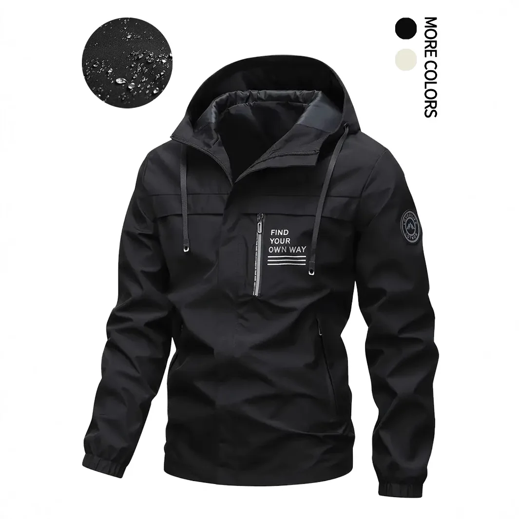 

Waterproof jacket, men's new fashion brand, winter jacket, men's casual outdoor fleece jacket, outdoor jacket