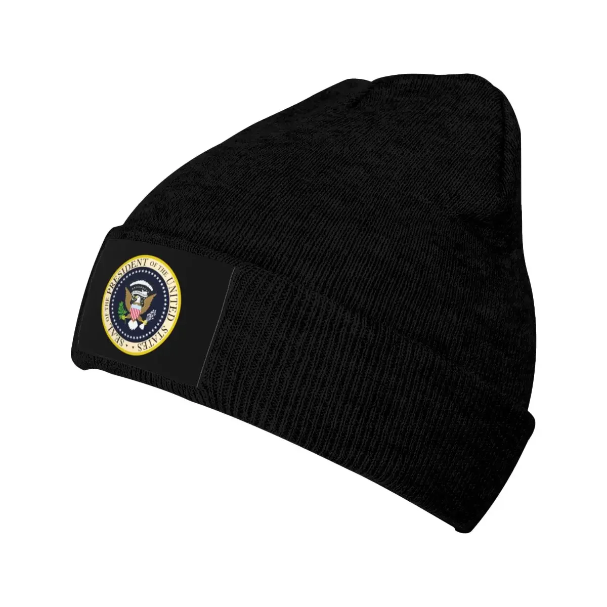 American Presidential Seal Bonnet Hat Knitted Hat Men Women Hip Hop Unisex USA Election Vote Warm Winter Skullies Beanies Caps