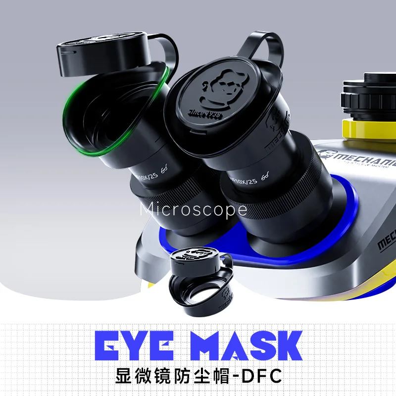 MECHANIC DFC Microscope Eyepiece Dust Cap Soft Silicone Dust Cover Anti-Dust Anti-Oil for Stereo Microscope Repair