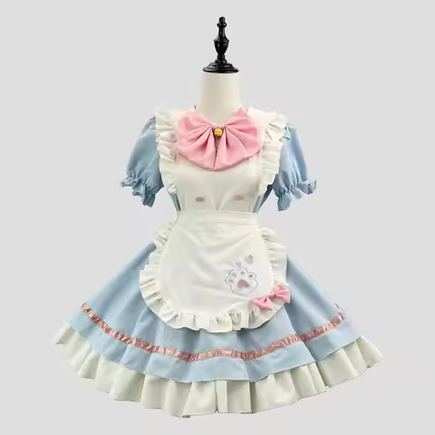 Cat Lolita Maid Dress Costumes Cosplay New Cute for Cat Girls Woman Waitress Maid Party Stage Costume size S-5XL Anime DRESSES