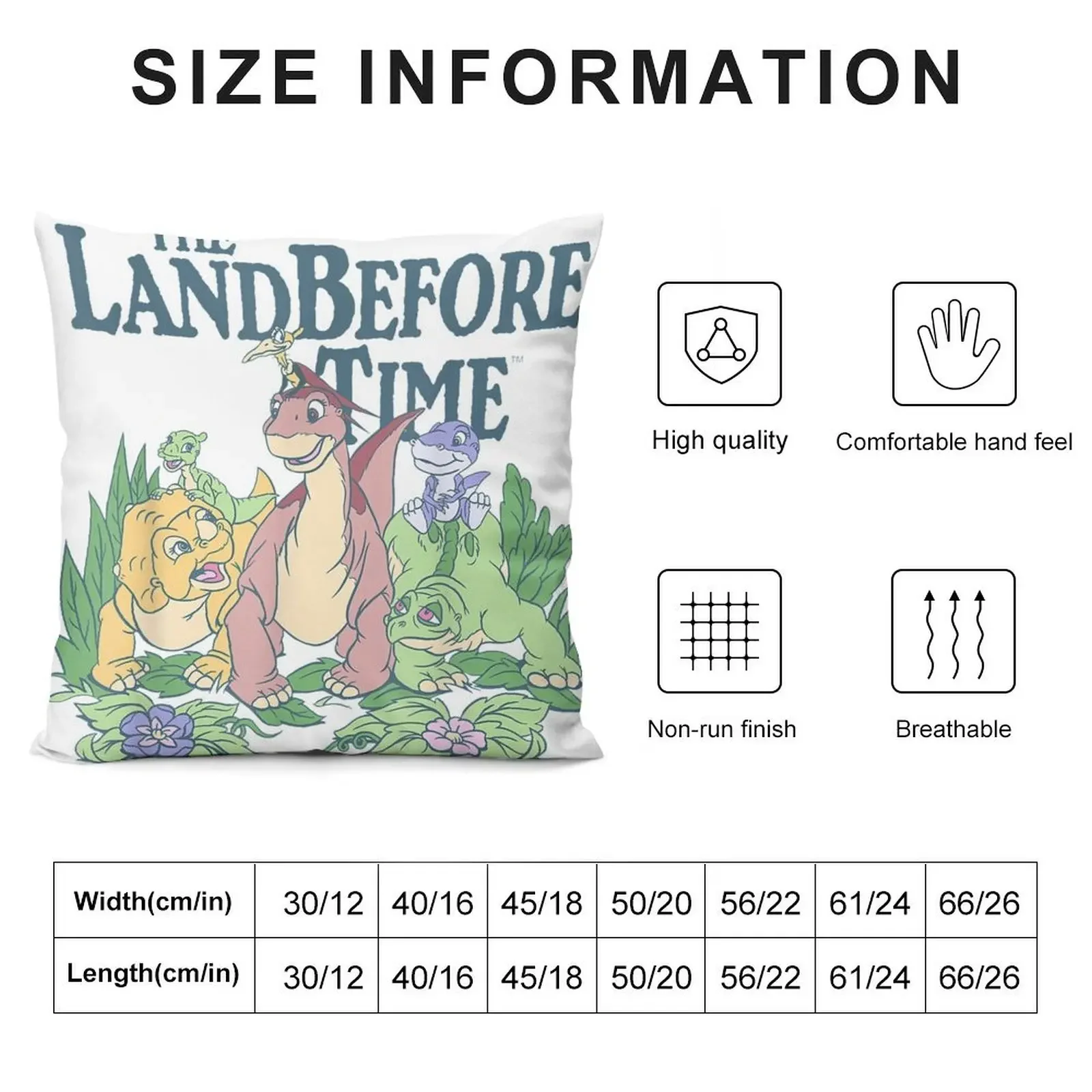 Land Before Time Pastel Dinosaur Friends T-Shirt Throw Pillow Room decorating items Christmas Pillow Cases pillow