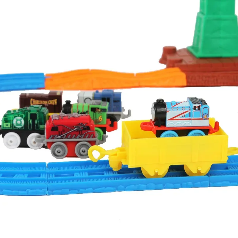 Thomas and Friends Plastic Electric small Thomas Percy   and carriage track Toy Model Children Birthday Gift