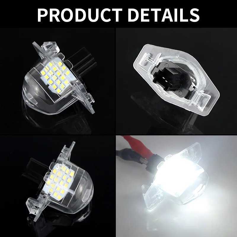 

2PCS LED License plate Light Number plate Lamp For Honda Fit Jazz 2002-2010 2011 2012 2013 2014 Stream 2001 2002 2003 2004 2005