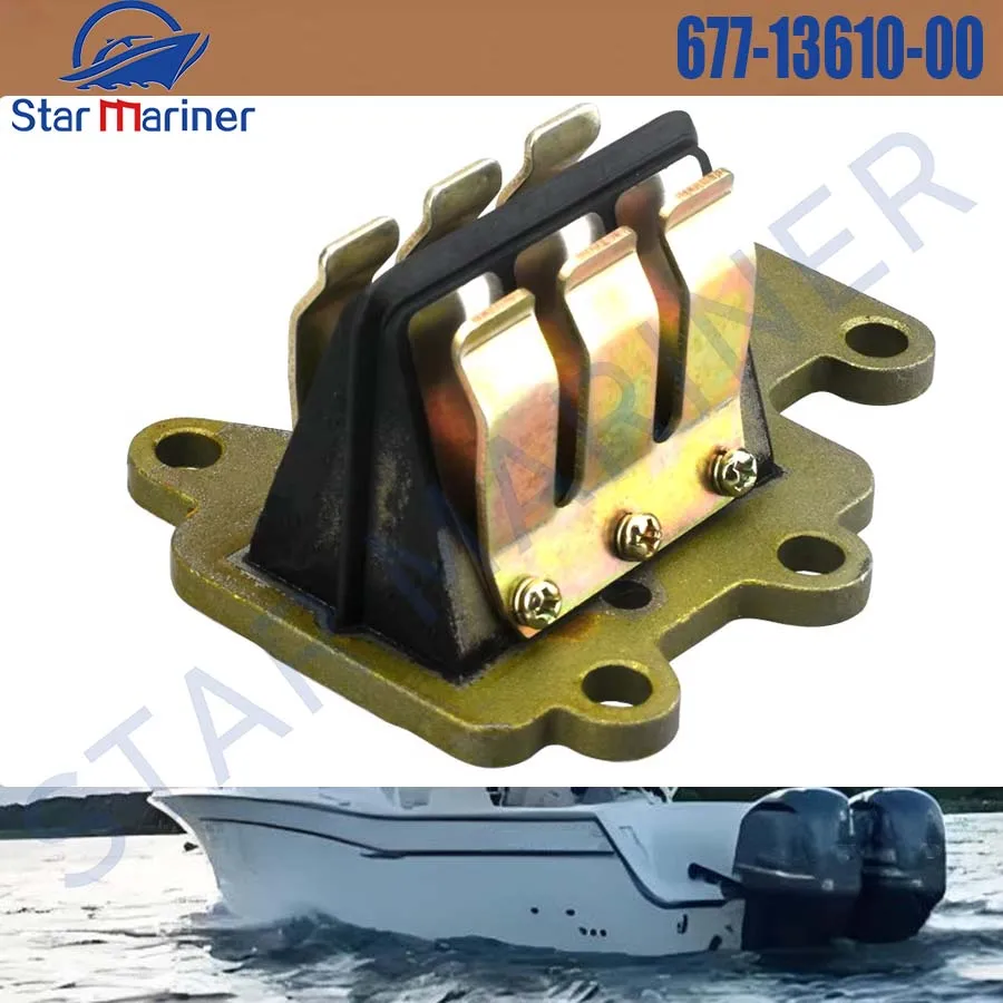 

Boat Motor REED VALVE ASSY 677-13610-00 for Yamaha Outboard Engine 6HP 8HP Parsun 6B 8B 677-13610 Aftermarket Parts
